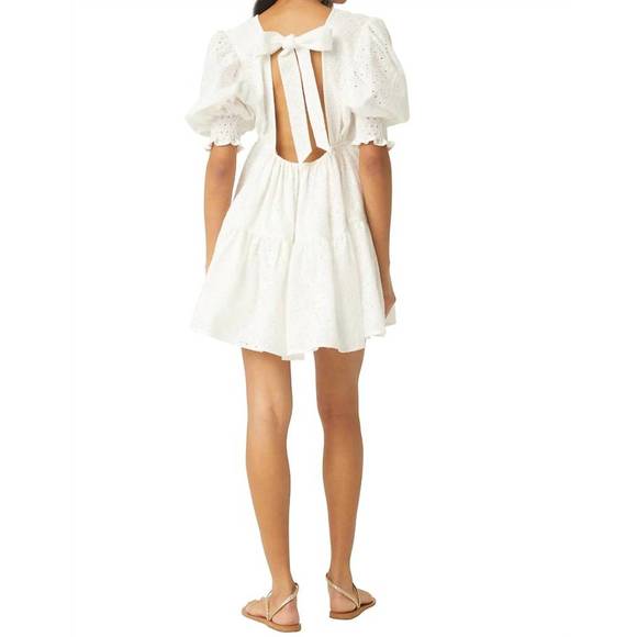 NEW MISA LOS ANGELES women's fraser dress in white eyelet - Picture 3 of 3